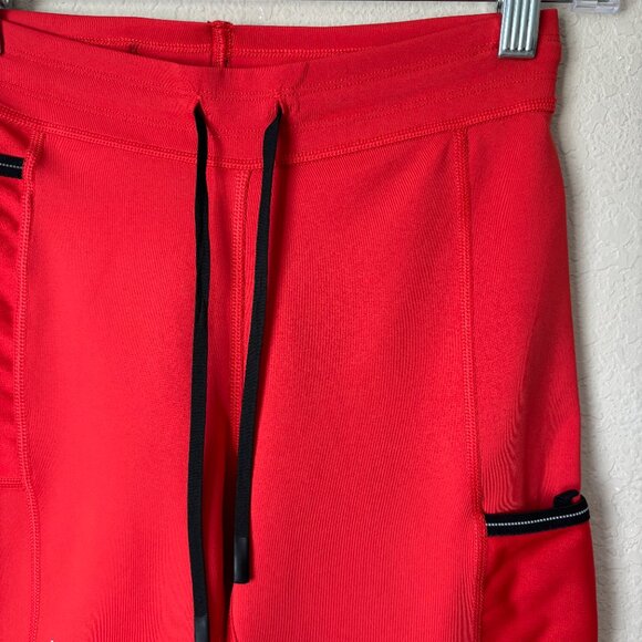 Men's Wolaco Distance Half Tight Compression Running Shorts in Lava 8" Inseam - Picture 4 of 10